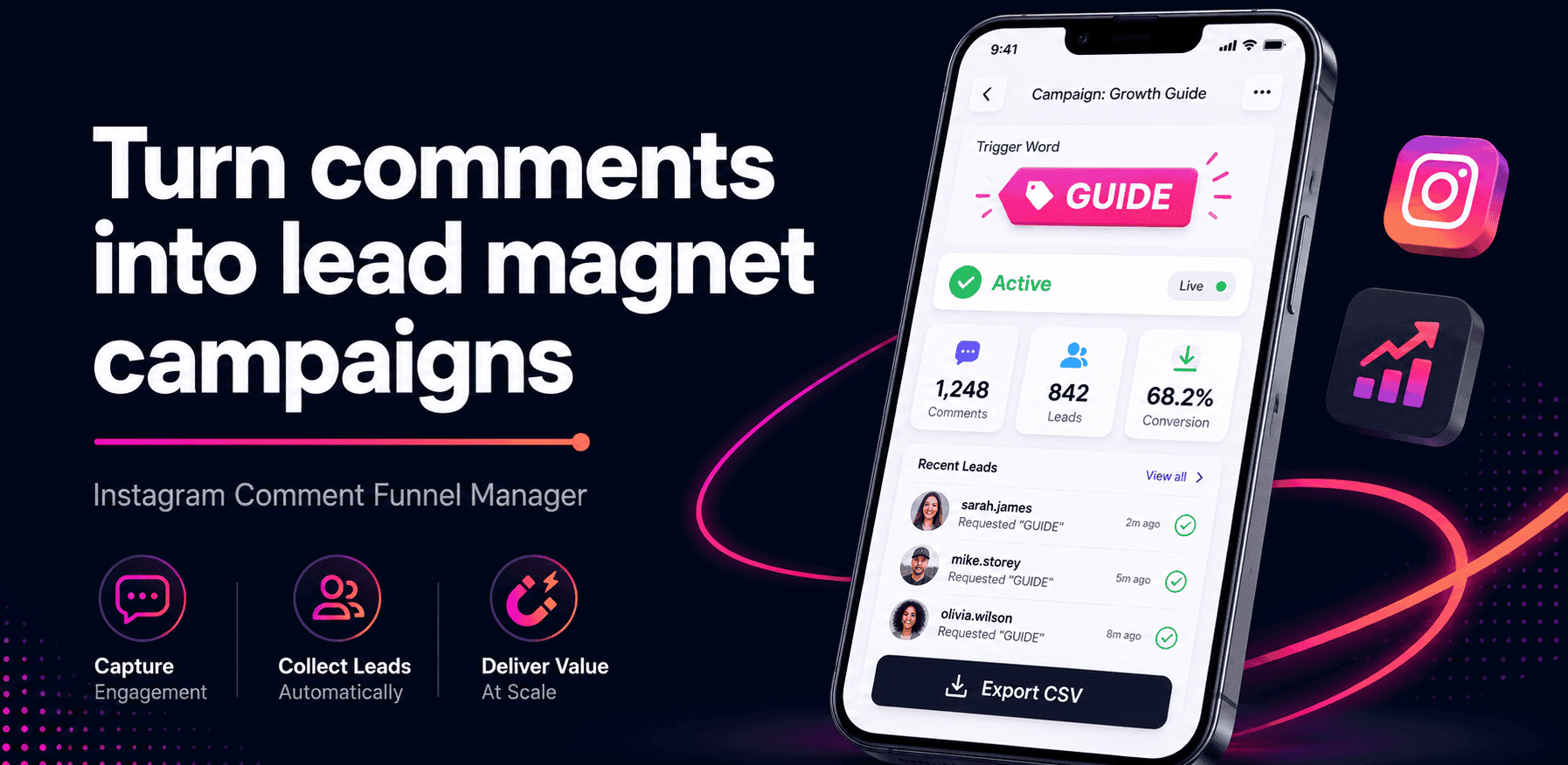 GramTrigger product workspace showing campaign management